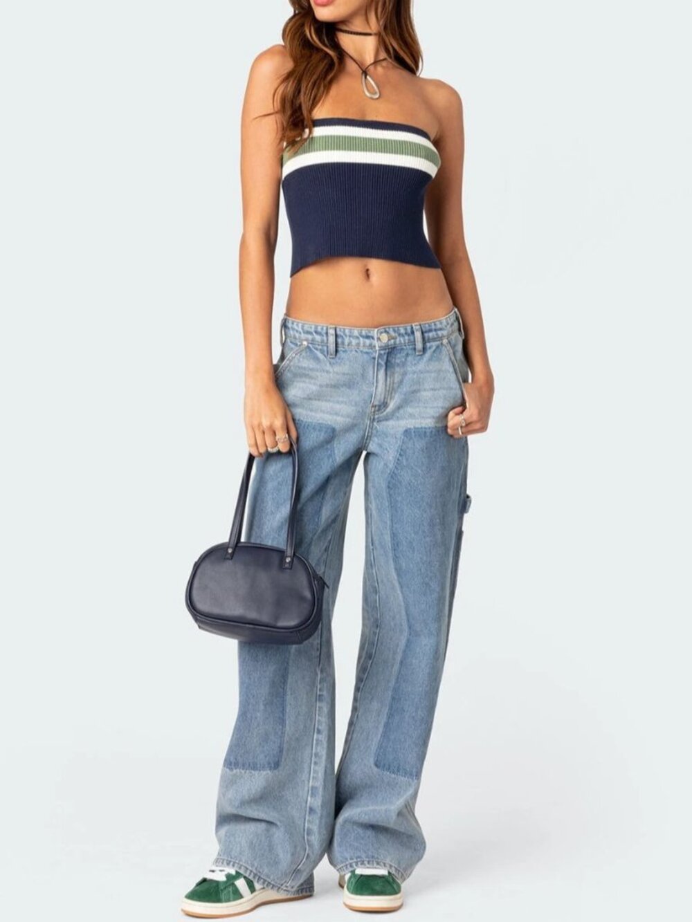 Edikted Y2K Carpenter Jeans Low Rise Women’s Small Baggy Denim New